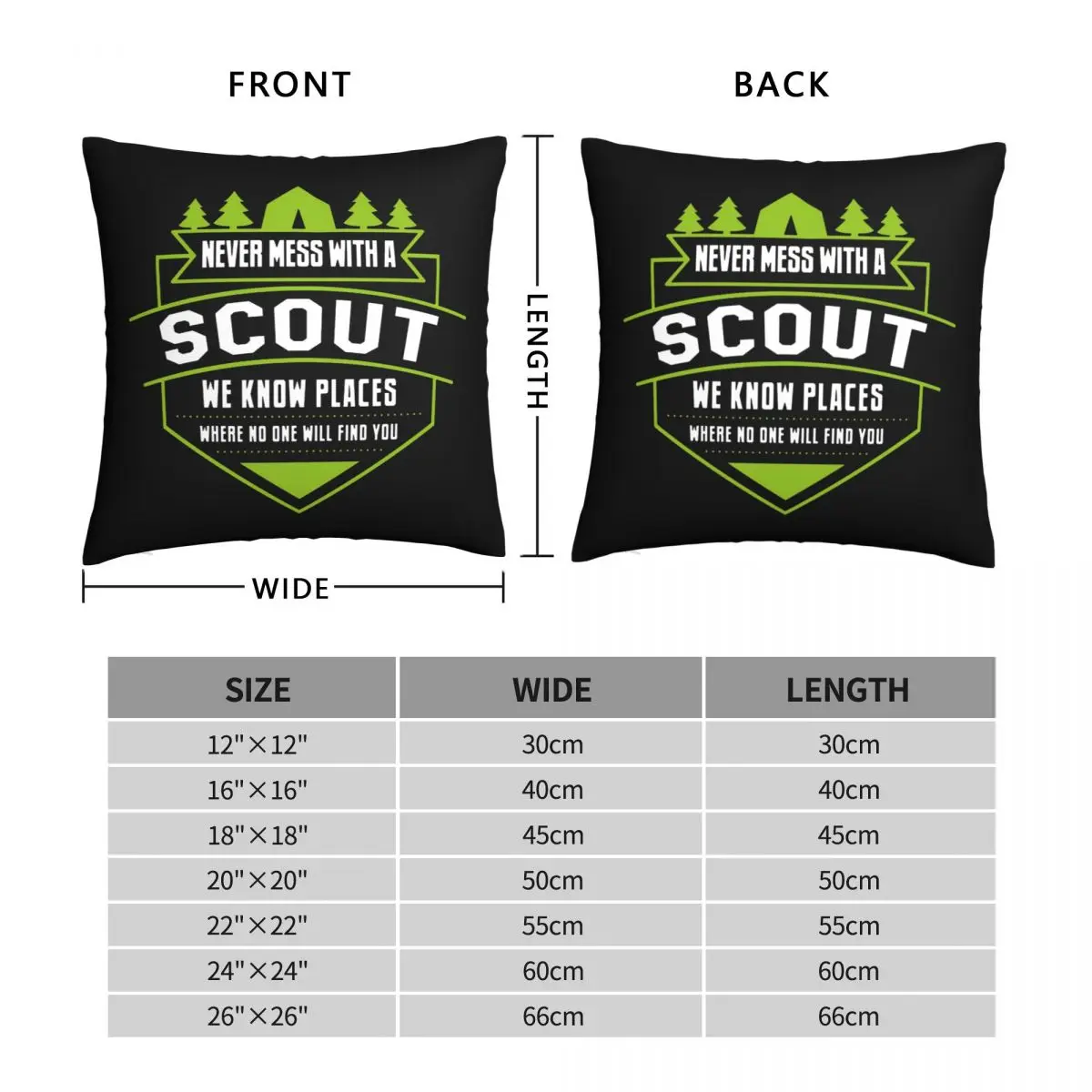 Boy Scout Pillow Case Leader Summer Square Pillowcase Polyester Bedroom Zipper Cover | Дом и сад