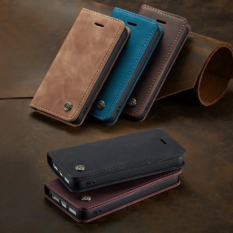 Для iPhone 5 чехол для 5S SE с откидной крышкой кожаный магнитный кошелек телефона