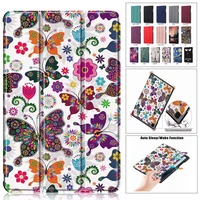 smart case cover for samsung galaxy tab a7 10 4 2020 case sm t500 sm t505 leather smart stand flower for galaxy tab a7 a 7 cover
