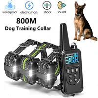 800m electric dog training collar pet remote control waterproof rechargeable vibration without bark collar 880 for all dogs