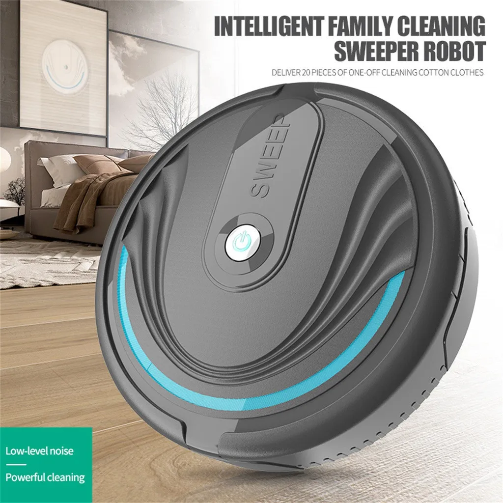Full Automatic Mini Vacuuming Low noise Robot Household Appliances Charging Sweeper Smart electrostatic cleaning home Tool | Дом и сад