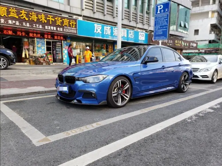 Автомобильный спойлер для переднего бампера из углеродного волокна