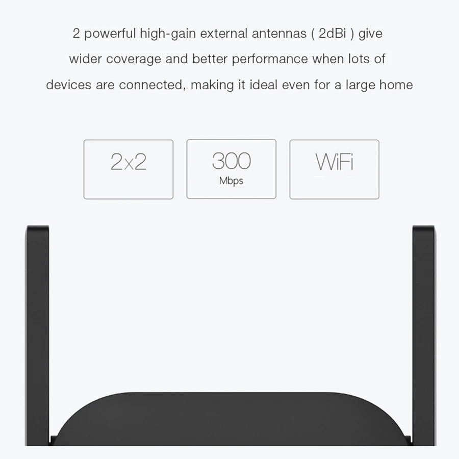 Xiao mi Wifi усилитель Pro маршрутизатор 300 м 2,4 г сетевой расширитель ретранслятор Roteador 2 мощная антенна для mi маршрутизатор для дома и офиса