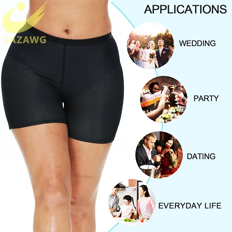 LAZAWG  Butt Lifter Enhancer Shapewear Panties Padded Butt Hip Enhancer Shaper Panties Underwear Thigh Slimmer  Shorts Seamless