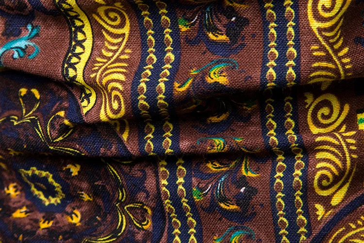 Рубашка мужская с цветочным принтом гавайская блуза коротким рукавом