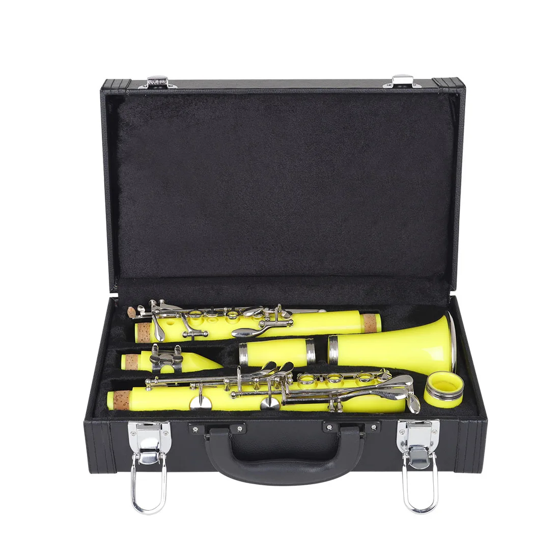 

Black Tube Box Portable Clarinet Leather Box Box Black Tube Universal Storage Box