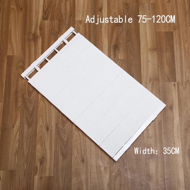 35X120 WH 1 шт., органайзер для шкафа, полка, мебель для спальни, настенный держатель для шкафа, кухонный шкаф, полка для хранения, экономит место, полка для шкафа - Цвет: 35X120 WH