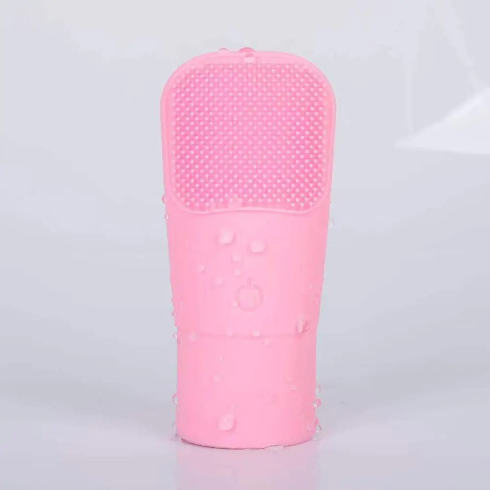 pink 2 Электрическая Очищающая щетка для лица, силиконовый массажер для лица, Sonic Vibracion, водонепроницаемый вибратор, машина для очистки пор, инструменты для ухода за кожей - Handle Color: pink 2