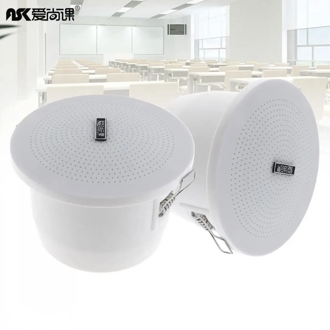2 шт. 3 дюйма Вт Модный водонепроницаемый радио потолочный динамик для