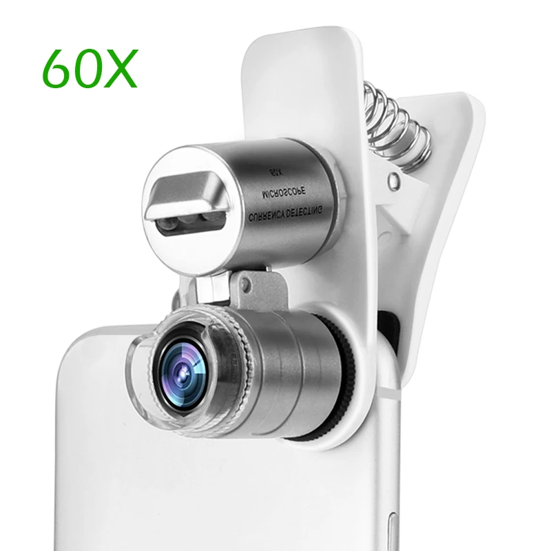

Optical Zoom Phone Microscope Lens Micro Phone Lens Magnifier with Clip for Reading Jewelry Stamp Coin