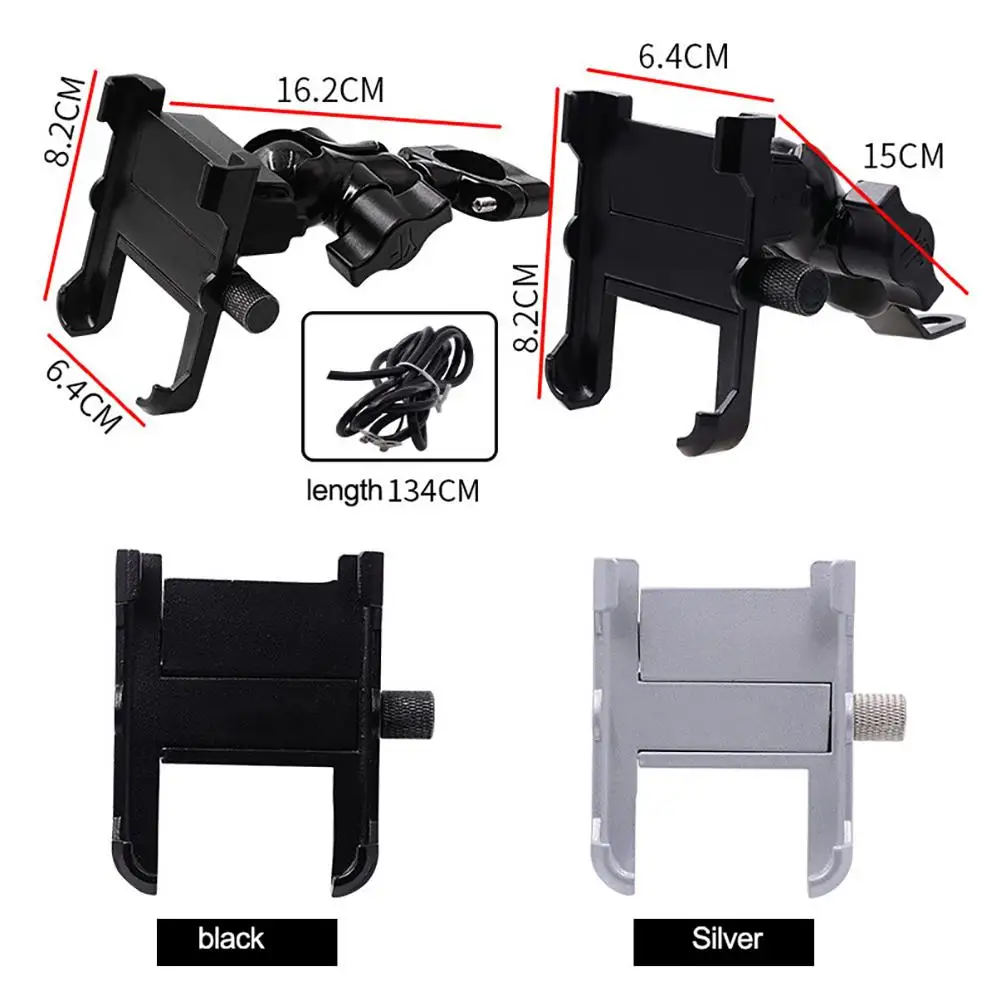 Крепление для телефона мотоцикла с зарядным устройством 5V 2.4A USB порт Установите