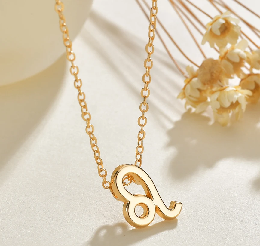 Маленькие женские Элегантные ожерелья со знаками зодиака 12 созвездий с