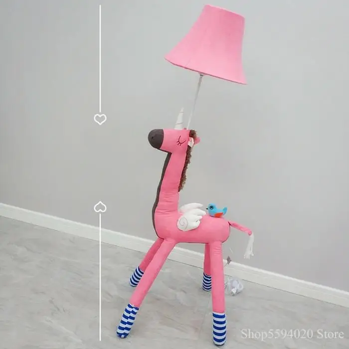 Современный мультяшный торшер стоячая лампа тканевый Лофт декор для гостиной