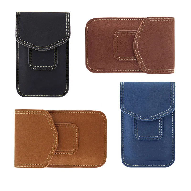 

Casual Mobile Phone Pouch for iphone for Samsung for xiaomi huawei Hook Loop Holster Pouch Belt Business Purse Waist Bag for Man