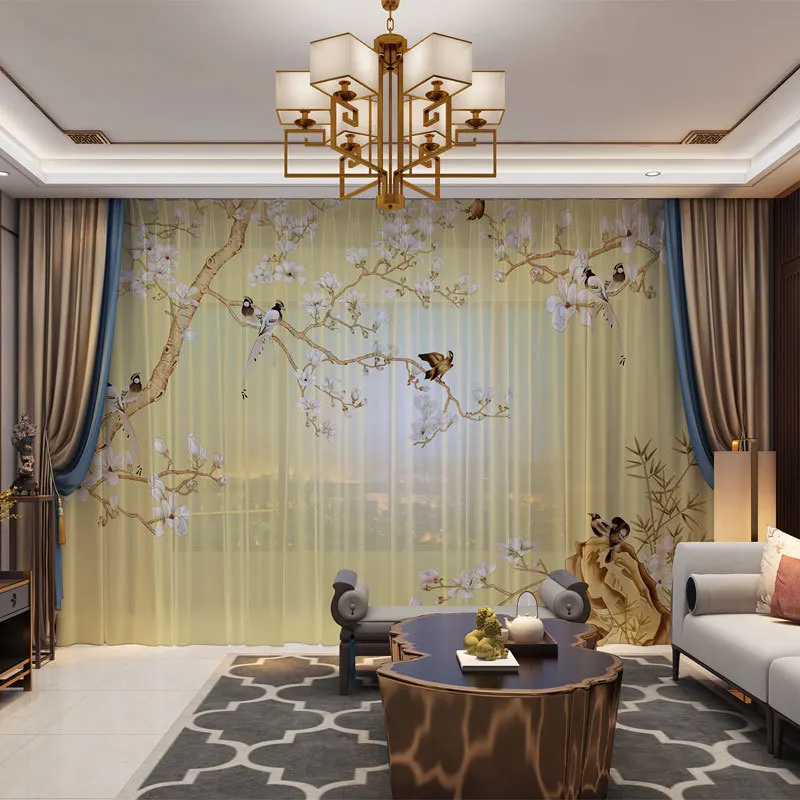 

Тюлевые прозрачные Занавески с 3D фото на заказ, оконные занавески для спальни, двери, кухни, гостиной