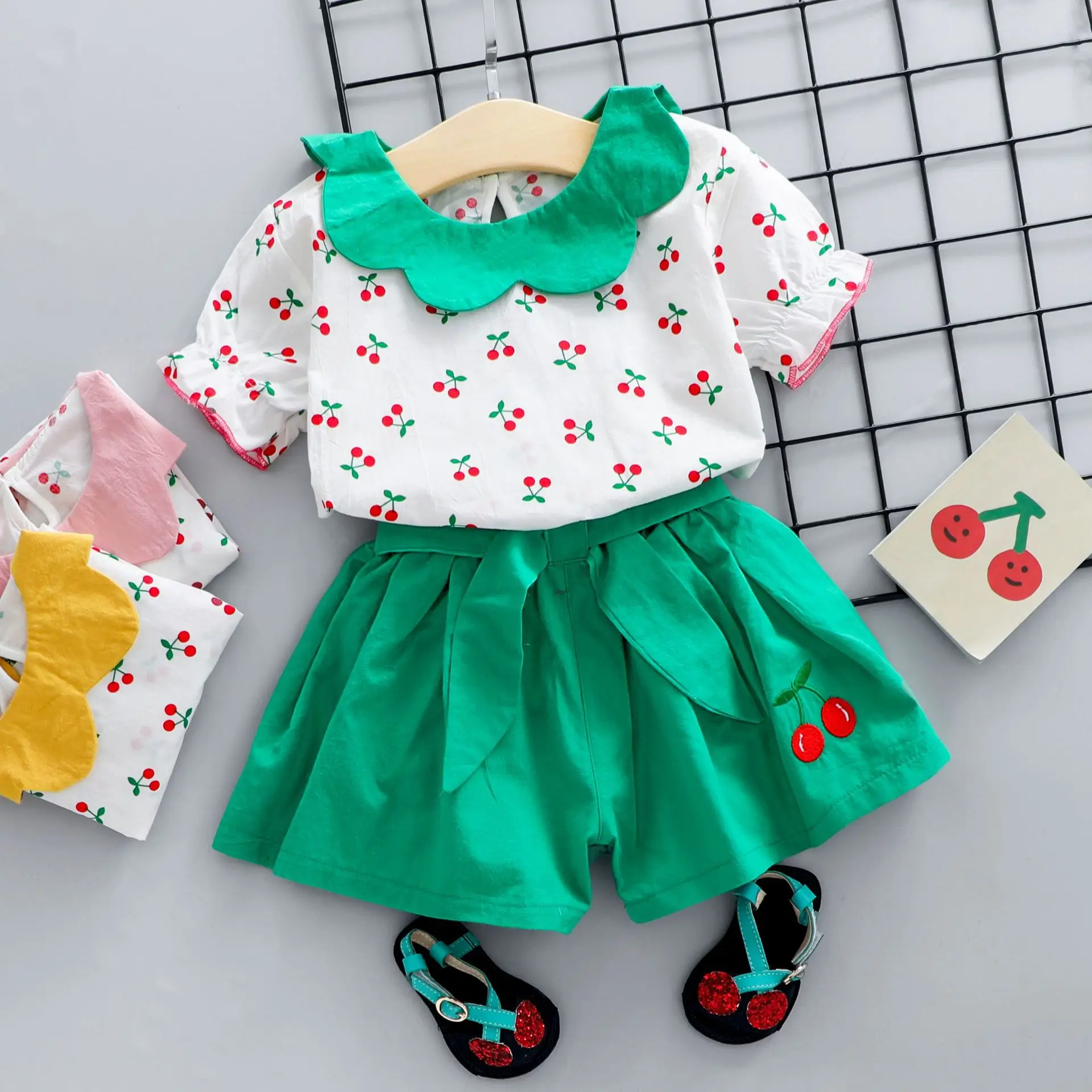 BabiColorBaby/комплекты одежды для маленьких девочек Новинка 2020 года Летняя одежда