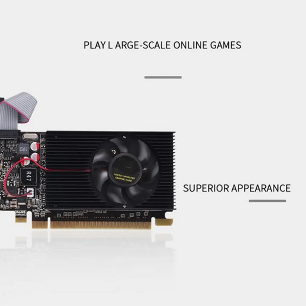 Видеокарта GT210 DDR2 1 ГБ 64 бит 512 МБ графическая карта GPU для настольного ПК экран