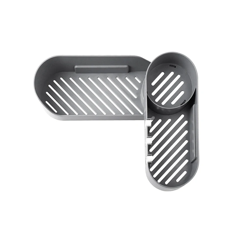 

PPYY-Toilet Rack Wall-Mounted Bathroom Perforated Rotating Storage Rack Toilet Wall Vanity Storage Rack