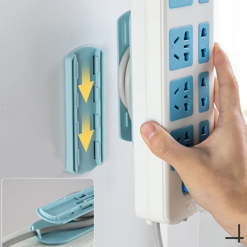 

5Pcs Power Strip Holder,Surge Protector Wall Mount,Self Adhesive Surge Protector Fixator, Punch Free Wall Socket Sticker