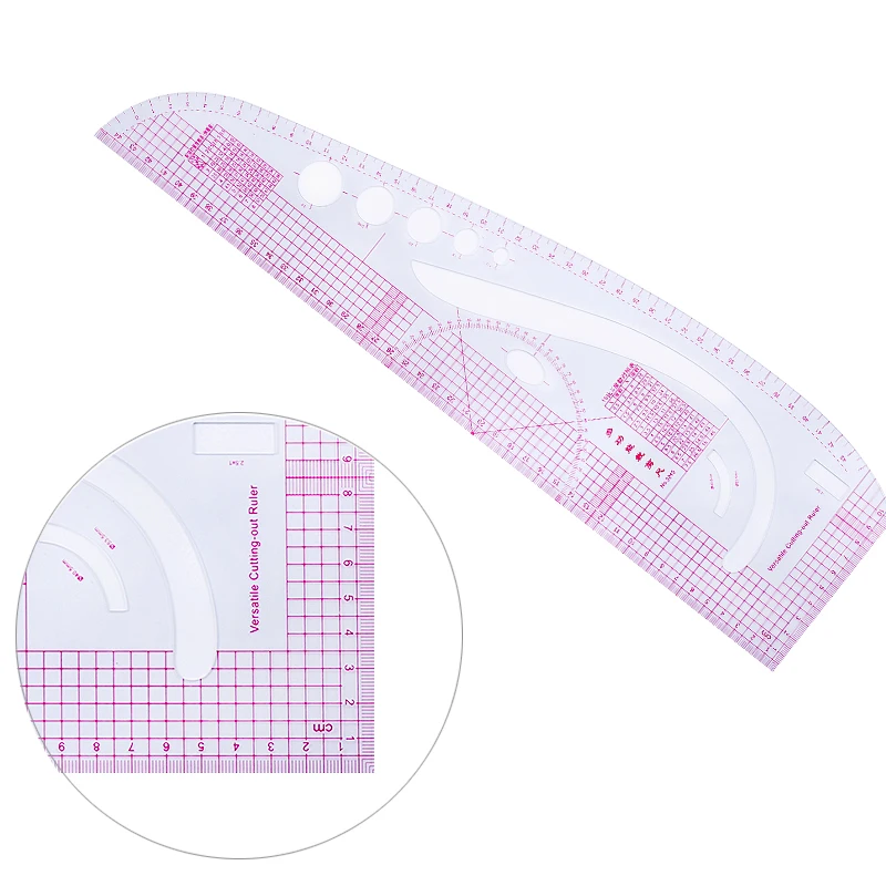 

Nonvor French Curve Ruler Apparel sample making, cutting ruler, sleeve ruler, yard curve ruler, marking wheel, patchwork ruler