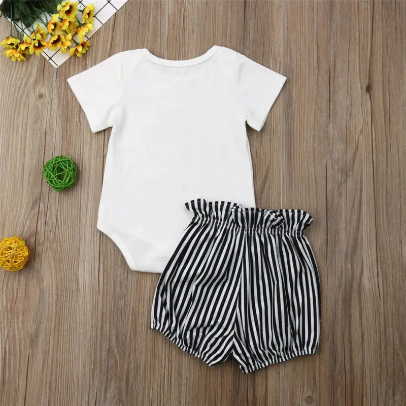 Комплект одежды для маленьких девочек коллекция 2019 года детский летний Боди с