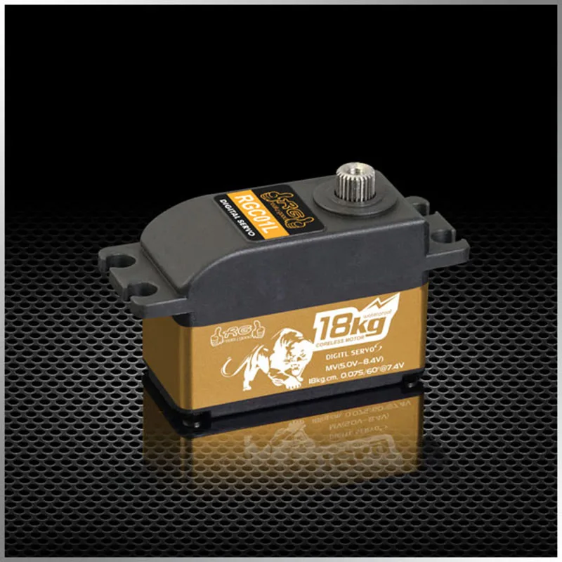 KINGMAX RGC01L 58 г 18 кг. см цифровые металлические шестерни высокого напряжения, водонепроницаемый низкий профиль для Сервомотора для RC 1/8 1/10 автомобиля