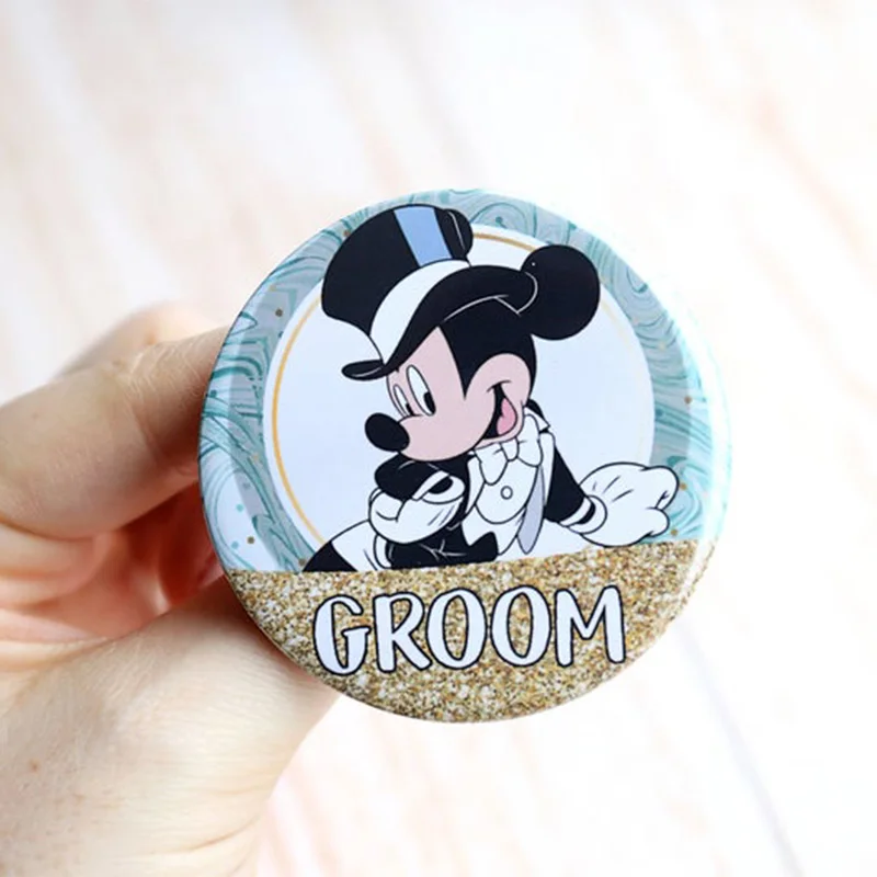 Значок жениха невесты пуговица булавка для девичника девичвечерние свадебного