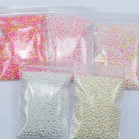 1 bag x10g nail pearl bead rhinestone 12 styles multi color pinkwhiteblueblue round pearl diy nail art jewelry pearl