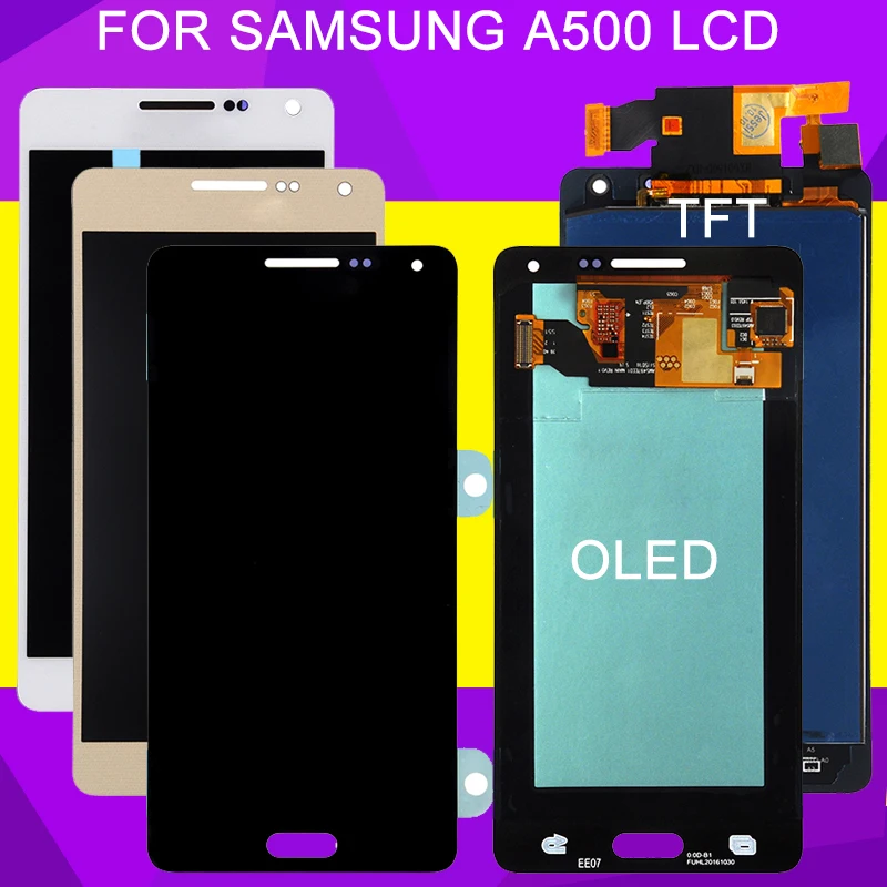HH Amoled A500 ЖК дисплей для Samsung Galaxy A5 2015 Сенсорный экран планшета в сборе A5000 A500F