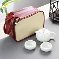chinese ceramic travel tea sets portable ceramic tea pot teacup porcelain tea cup the kung fu tea set teaware set