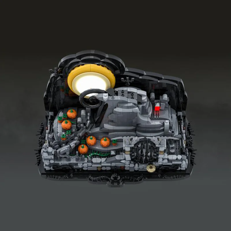 安い Bzb Moc-子供向けのヒップスパイラルマウンテンスケルトン,ホラー,ゴールデンビルディングブロック,クリエイティブなロードビルディングブロック,DIYおもちゃ,最高の贈り物