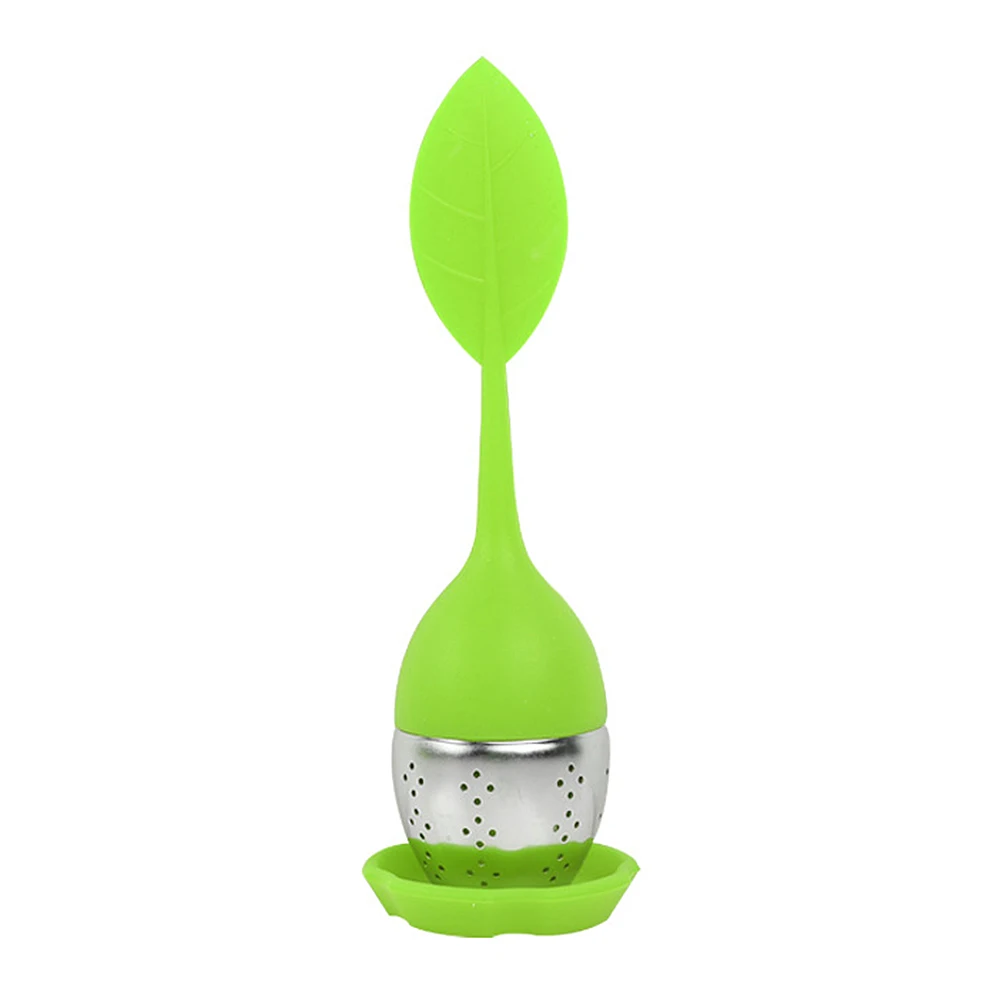 Силиконовый Фильтр для чая ситечко заваривания из нержавеющей стали Листьев