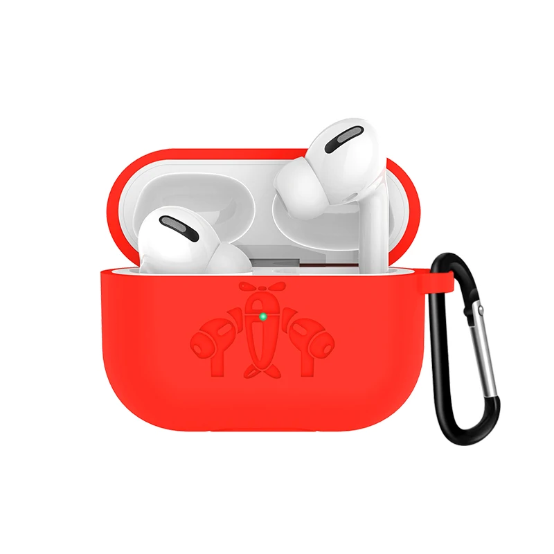 Для Apple Airpods Pro Чехол Air Pods Pro Чехол Funda беспроводные наушники защитный чехол для Air Pods Pro Earpods чехол - Цвет: Red 3
