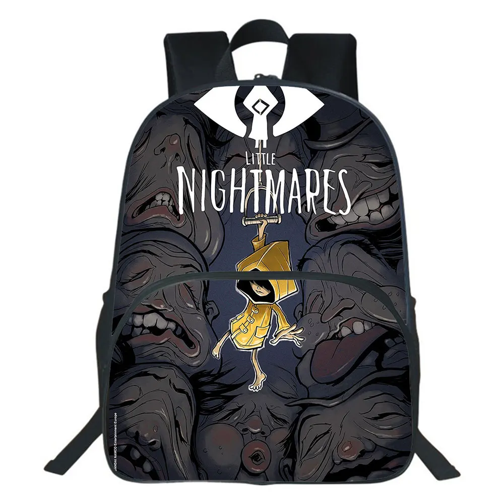 Game Little Nightmares School Bags Boys Girls Cartoon Casual Bookbag Teenagers Rucksack Adventure Game Cosplay Backpack