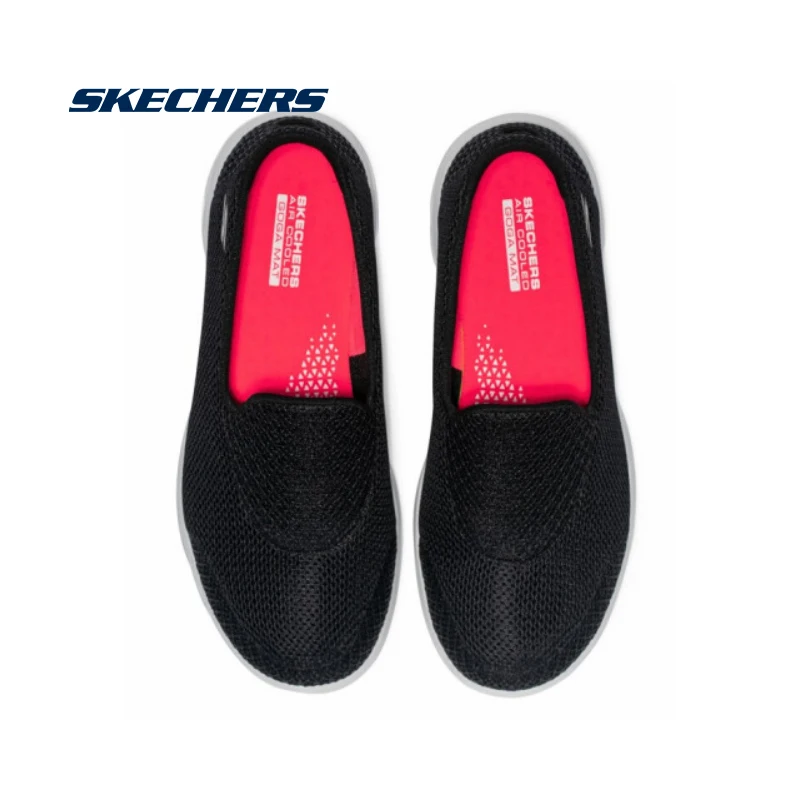 

Skechers Casual Shoes Woman Breathable Loafers Lightweight Fashion Loafers Female Comfortable GOWALK Shoes Women 15765-BKW