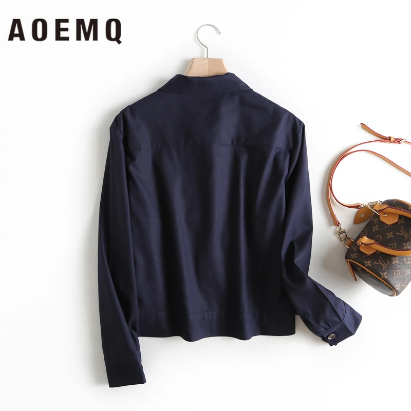 AOEMQ модные куртки 2 однотонные панк крутые парные Паровозик мотоциклетная