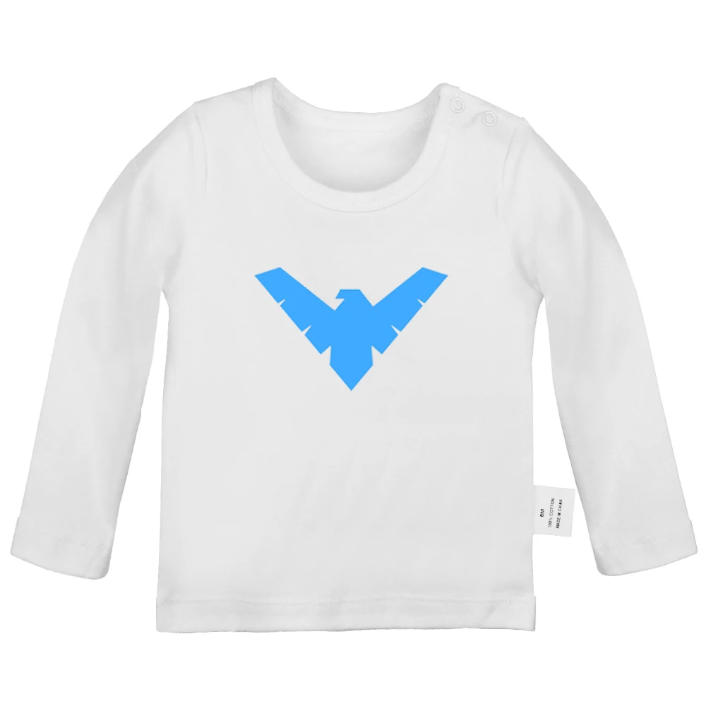Waylon Jennings Flying IMPERIAL EAGLE Weyland_corp Design Newborn Baby T-shirts Toddler Graphic Solid Color Long Sleeve Tee Tops | Детская
