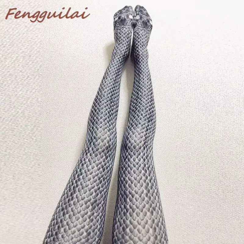 

FENGGUILAI New Printing Fitness Leggings Women Fashion Polyester Ankle-Length Pants Snake Skin Push Up Keep Slim Women Legging