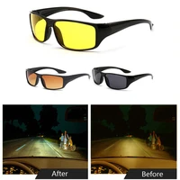 anti glare polarizer night vision driver goggles night driving enhanced light glasses fashion sunglasses car accessries