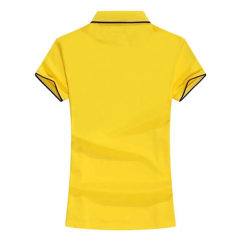 Модные рубашки-поло новинка летние женские с коротким рукавом