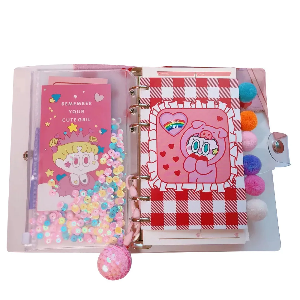 A6 Kawaii записная книжка для девочек студенческий дневник креативный мультфильм
