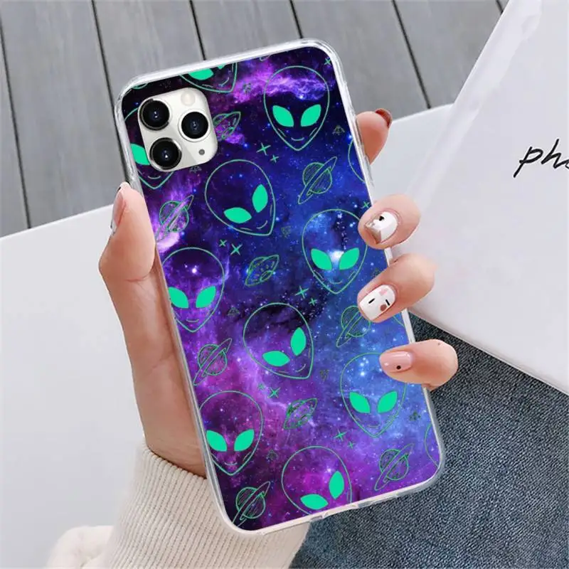 

Space star alien Phone Case For iphone 12 5 5s 5c se 6 6s 7 8 plus x xs xr 11 pro max mini