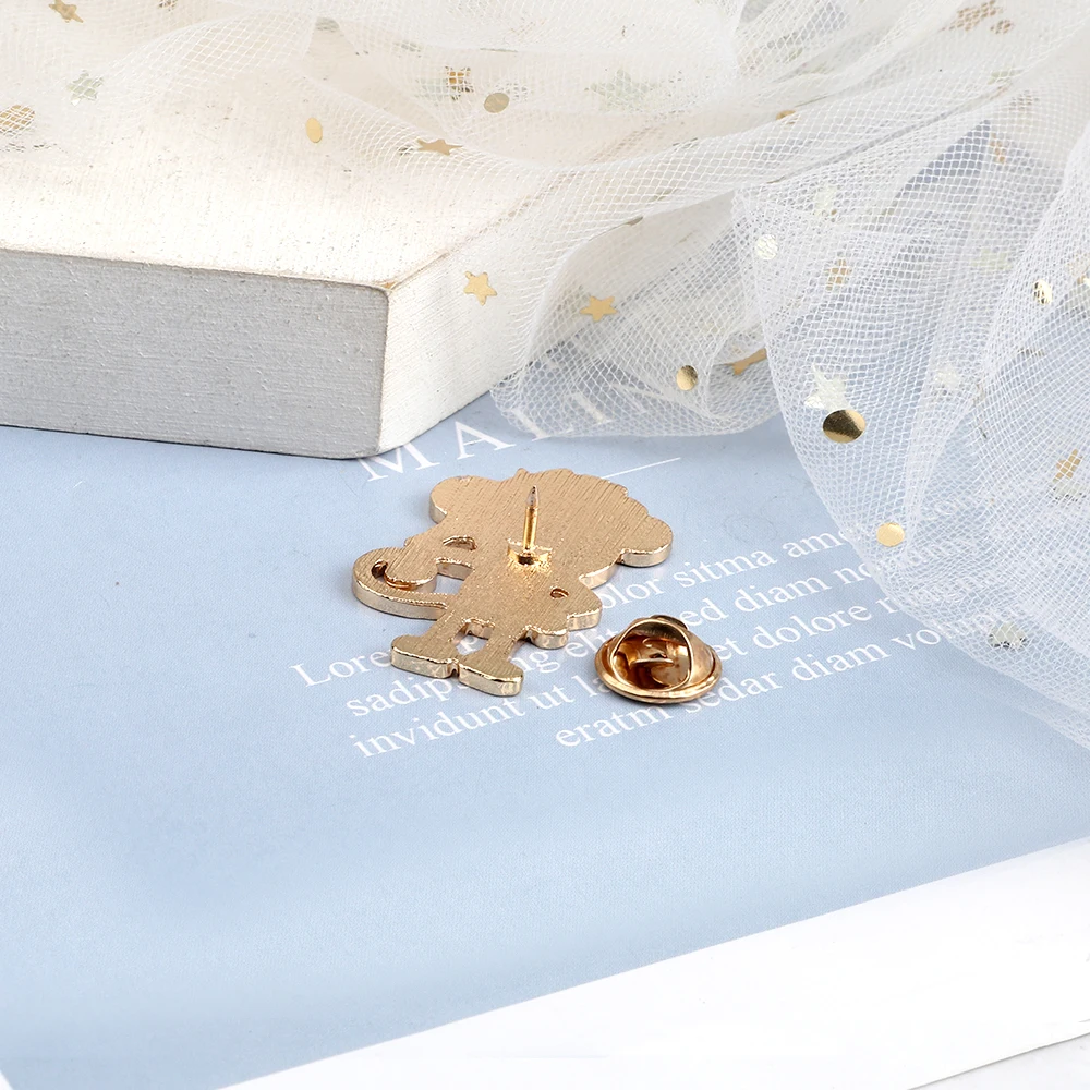 Новое поступление эмалированная брошь в виде обезьяны высокое качество животных