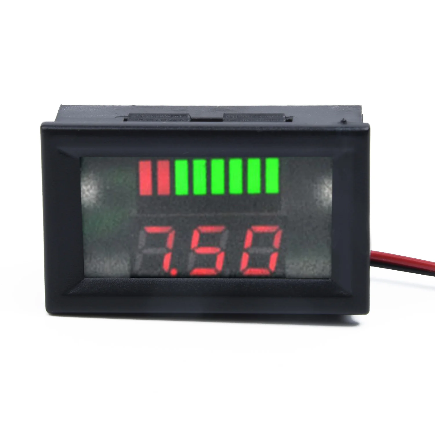 

12V Digital LED Display Motorcycle Voltage Meter Acid Electromobile Volt Gauge Automatically Identifies The Voltage And Power