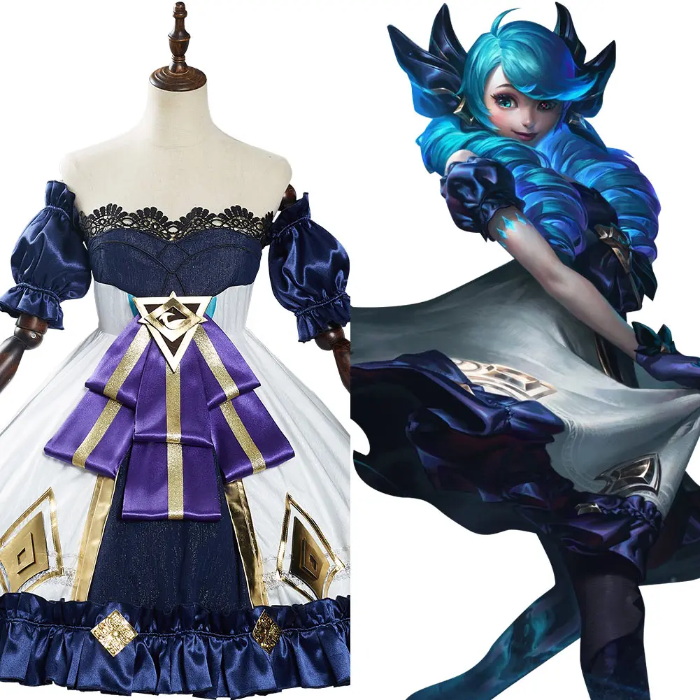 

Game LOL Gwen Cosplay Costume Outfits Halloween Carnival Suit