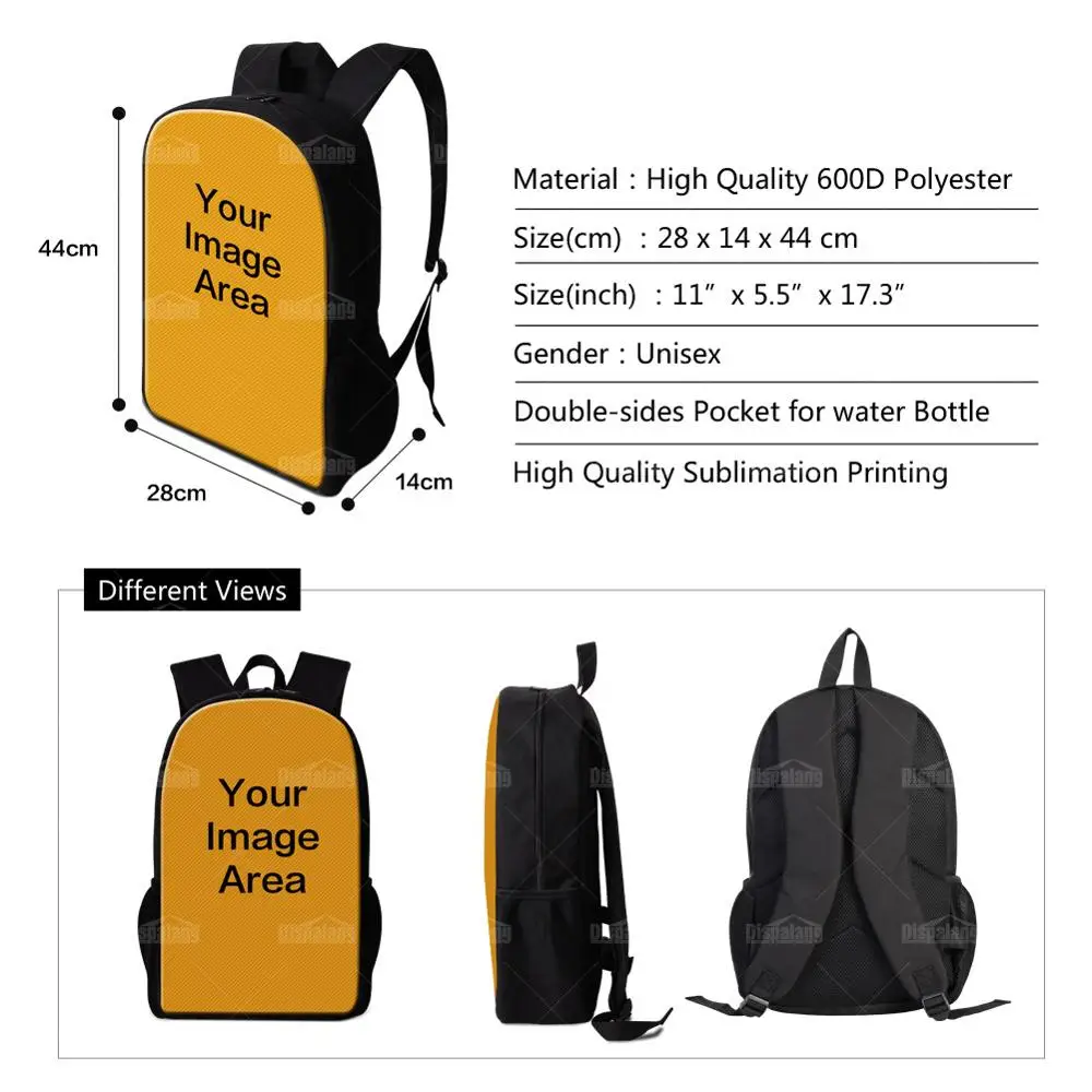 Женский рюкзак для ноутбука Марка Dispalang Большой Вместительный на заказ