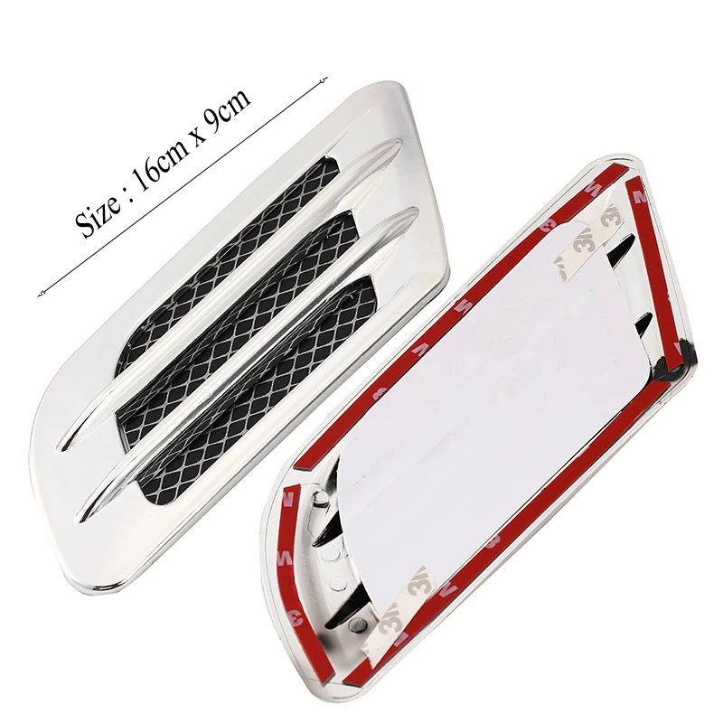 2Pcs/Set Car Side Air Flow Vent for Fender Hole Cover Intake Grille Duct Decoration ABS Plastic Sticker BMW Subaru Chevrolet | Автомобили