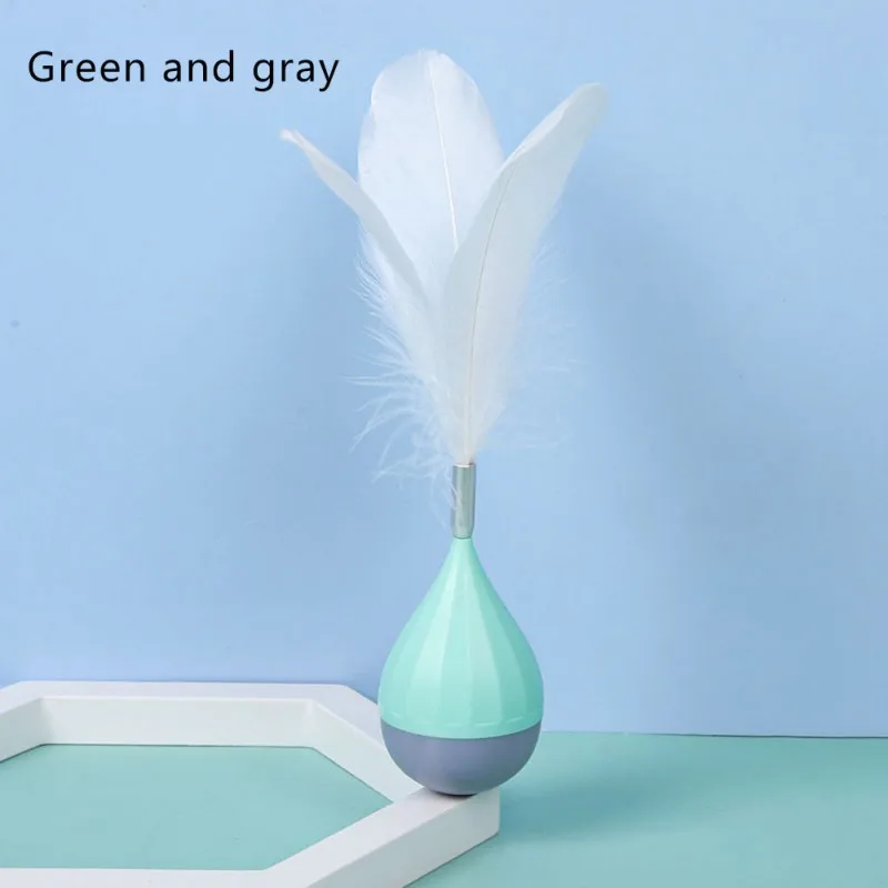 

Pet Cat Teasing Cat Toy Stick Feather Wand With Bell Mouse Cage Toys Plastic Artificial Colorful Cat Teaser Toy Pet Supplies