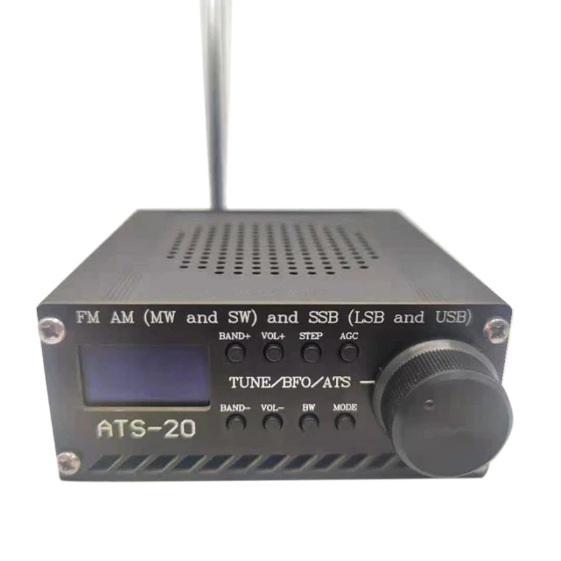 

Собранный радиоприемник SI4732 для всех диапазонов FM AM (MW & SW) SSB (LSB & USB) с литиевой батареей + антенной + динамиком + чехлом