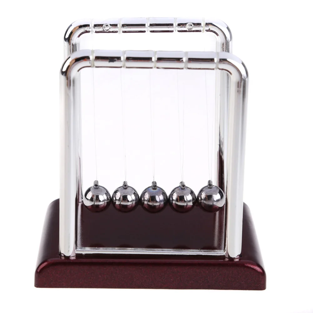 Newtons Cradle Steel Balance Ball Physics Science Pendulum Decoration Craft Early Fun Development Educational Desk Toys Gift | Дом и сад
